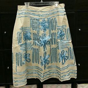 Linen A-line skirt new without tags